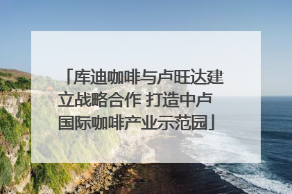 库迪咖啡与卢旺达建立战略合作 打造中卢国际咖啡产业示范园
