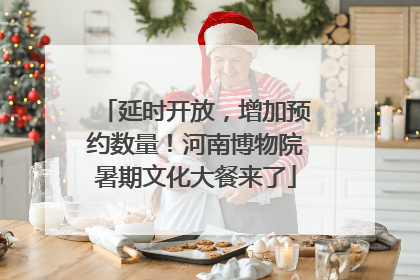 延时开放，增加预约数量！河南博物院暑期文化大餐来了