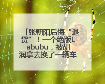 张朝阳后悔“退货”！一个绝版Labubu，被胡润拿去换了一辆车，整车原价值上百万元