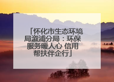 怀化市生态环境局溆浦分局：环保服务暖人心 信用帮扶伴企行