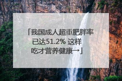 我国成人超重肥胖率已达51.2% 这样吃才营养健康→
