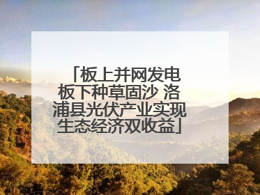 板上并网发电 板下种草固沙 洛浦县光伏产业实现生态经济双收益