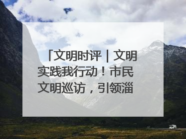 文明时评｜文明实践我行动！市民文明巡访，引领淄博全民志愿