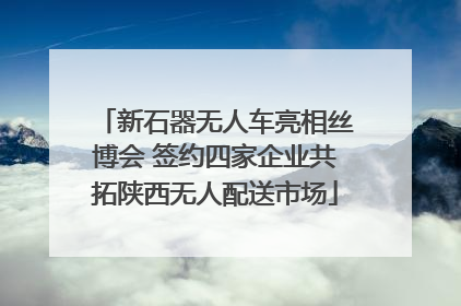 新石器无人车亮相丝博会 签约四家企业共拓陕西无人配送市场