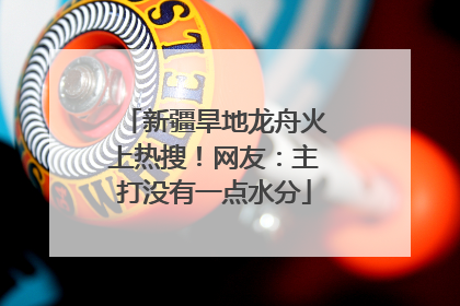 新疆旱地龙舟火上热搜！网友：主打没有一点水分