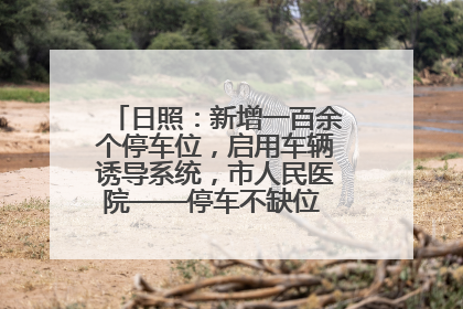 日照：新增一百余个停车位，启用车辆诱导系统，市人民医院——停车不缺位 “医”路更畅通