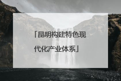 昆明构建特色现代化产业体系