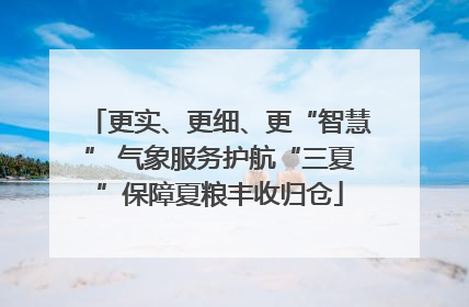 更实、更细、更“智慧” 气象服务护航“三夏”保障夏粮丰收归仓