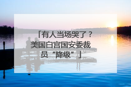 有人当场哭了？美国白宫国安委裁员“降级”