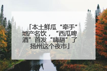 本土鲜瓜“牵手”地产名饮，“西瓜啤酒”首发“嗨翻”了扬州这个夜市