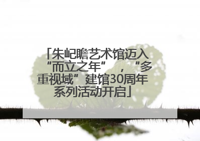 朱屺瞻艺术馆迈入 “而立之年” ，“多重视域”建馆30周年系列活动开启