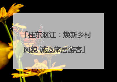 桂东沤江：焕新乡村风貌 诚邀旅居游客