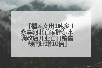 榴莲卖出1吨多！永辉河北首家胖东来调改店开业首日销售额同比增10倍