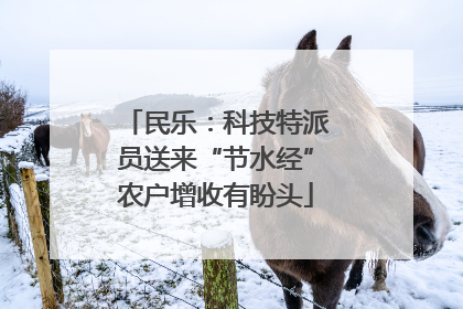 民乐：科技特派员送来“节水经”农户增收有盼头