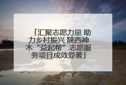 汇聚志愿力量 助力乡村振兴 陕西神木“益起帮”志愿服务项目成效显著