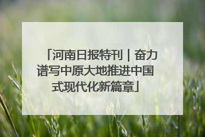 河南日报特刊｜奋力谱写中原大地推进中国式现代化新篇章