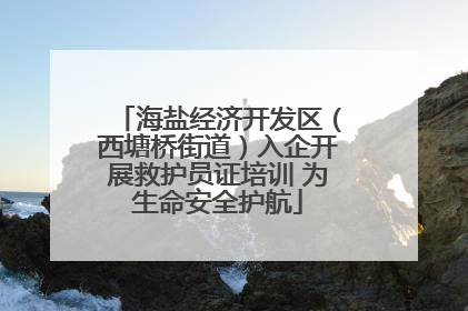 海盐经济开发区（西塘桥街道）入企开展救护员证培训 为生命安全护航