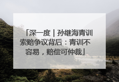 深一度｜孙继海青训索赔争议背后：青训不容易，赔偿可仲裁