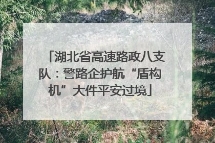 湖北省高速路政八支队：警路企护航“盾构机”大件平安过境