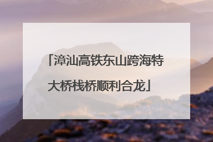 漳汕高铁东山跨海特大桥栈桥顺利合龙