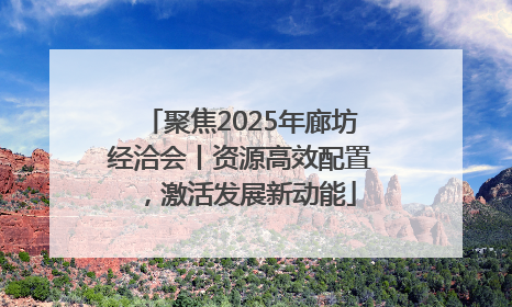 聚焦2025年廊坊经洽会丨资源高效配置，激活发展新动能