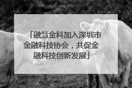 融慧金科加入深圳市金融科技协会，共促金融科技创新发展
