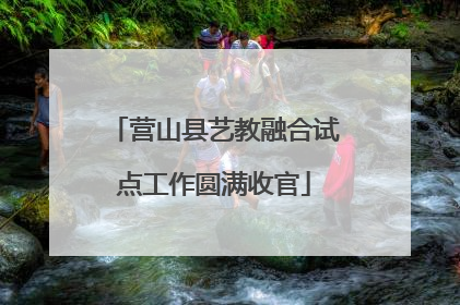 营山县艺教融合试点工作圆满收官