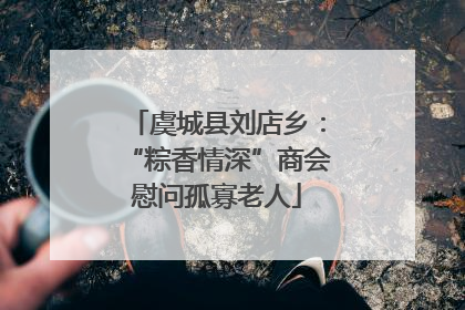 虞城县刘店乡：“粽香情深”商会慰问孤寡老人