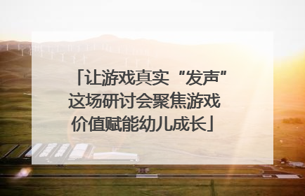 让游戏真实“发声” 这场研讨会聚焦游戏价值赋能幼儿成长