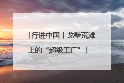 行进中国丨戈壁荒滩上的“超级工厂”