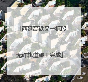 西延高铁又一标段无砟轨道施工完成