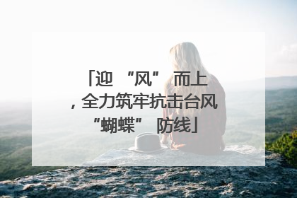 迎 “风” 而上，全力筑牢抗击台风 “蝴蝶” 防线