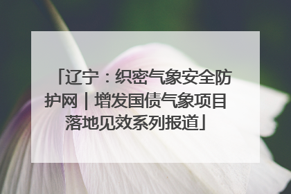 辽宁：织密气象安全防护网｜增发国债气象项目落地见效系列报道