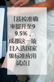 质检准确率提升至99.5%，成都这一项目入选国家级标准应用试点