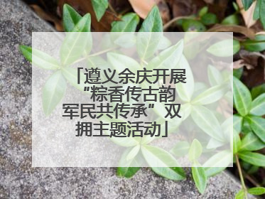 遵义余庆开展“粽香传古韵 军民共传承”双拥主题活动