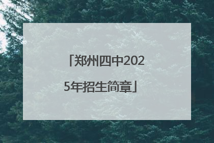 郑州四中2025年招生简章