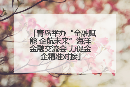 青岛举办“金融赋能 企航未来”海洋金融交流会 力促金企精准对接