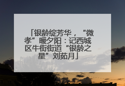 银龄绽芳华，“微孝”暖夕阳：记西城区牛街街道“银龄之星”刘茹月
