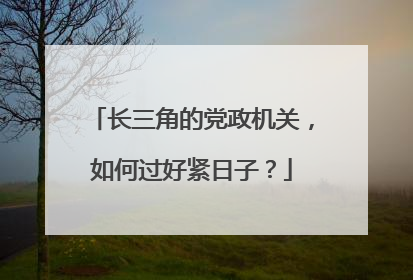 长三角的党政机关，如何过好紧日子？
