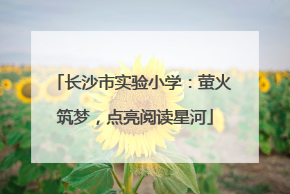 长沙市实验小学：萤火筑梦，点亮阅读星河