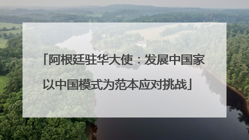 阿根廷驻华大使：发展中国家以中国模式为范本应对挑战