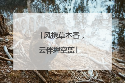 风携草木香，云伴碧空蓝
