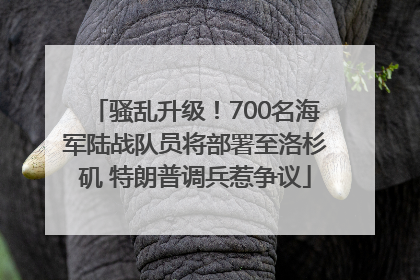 骚乱升级！700名海军陆战队员将部署至洛杉矶 特朗普调兵惹争议