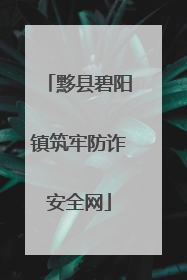 黟县碧阳镇筑牢防诈安全网