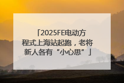 2025FE电动方程式上海站起跑，老将新人各有“小心思”