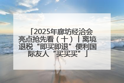 2025年廊坊经洽会亮点抢先看（十）丨离境退税“即买即退”便利国际友人“买买买”