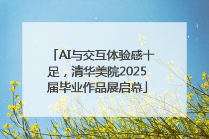 AI与交互体验感十足，清华美院2025届毕业作品展启幕