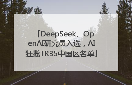 DeepSeek、OpenAI研究员入选，AI狂揽TR35中国区名单