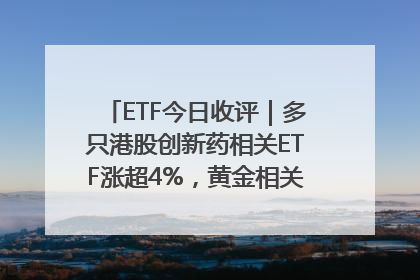 ETF今日收评｜多只港股创新药相关ETF涨超4%，黄金相关ETF跌逾1%
